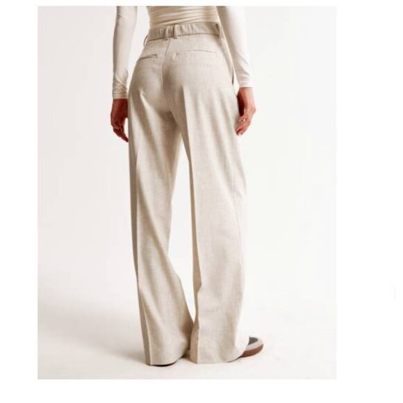 A&F Harper Tailored Ultra Wide Leg Pant - Size 29 (US 8) LONG - High Rise - Picture 3 of 7